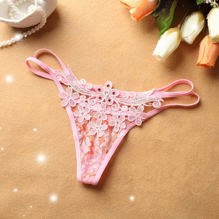 Women Underwear Sexy Стринги Горный Хрусталь Трусы Талии Ягодиц Женщины Трусики Оптовая