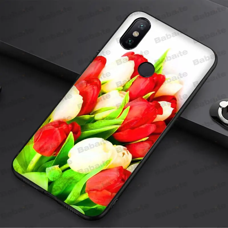 Чехол Babaite с цветком тюльпана оболочка аксессуары для телефона чехол redmi 5plus 5A 6pro 4X