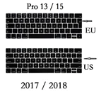 ЕС США для Macbook Pro 13 15 2018 2017 силиконовый чехол для клавиатуры A1706 A1989 A1707 A1990 на английском языке для Macbook Pro 13 15 клавиатура пленка