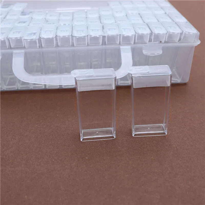 64 pcs Diamond Painting Tools Beads Container Rhinestone Embroidery Stone Storage Accessory Mosaic Convenience Box | Дом и сад