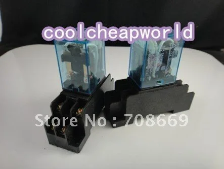 220В AC катушка реле питания MY2NJ HH52P L 8PIN 5A с PYF08A Цоколь|relay my2nj|coil power relaypower relay |