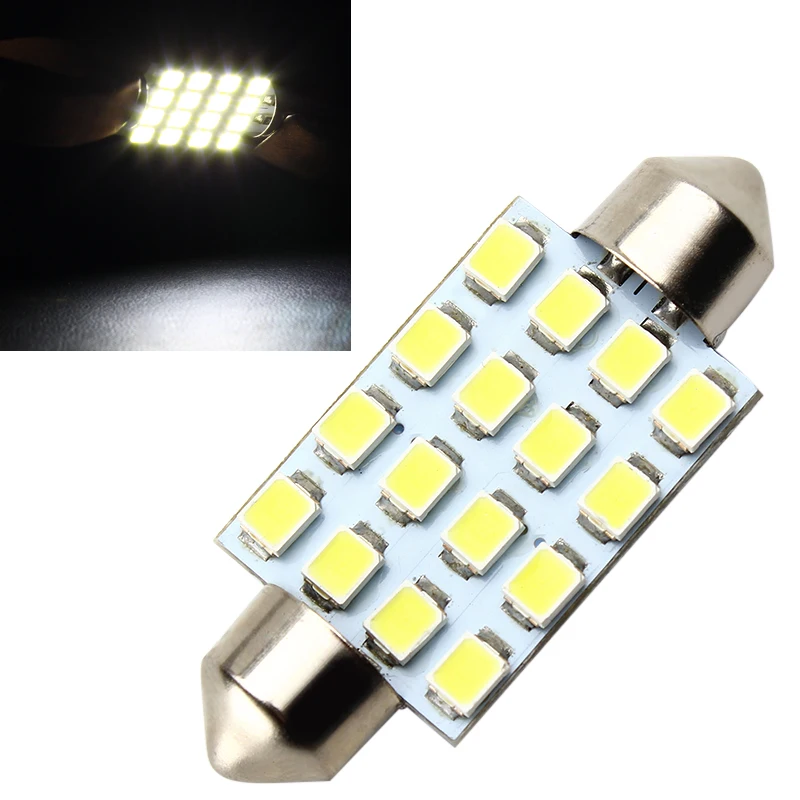 LEEPEE 16SMD Dome 3528 41 мм Автомобильный светильник для чтения BMW e46 e39 и т. д. автомобильные