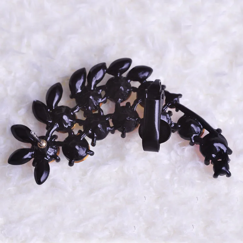 Женские серьги-гвоздики Blucome Разноцветные серьги в форме цветка украшенные