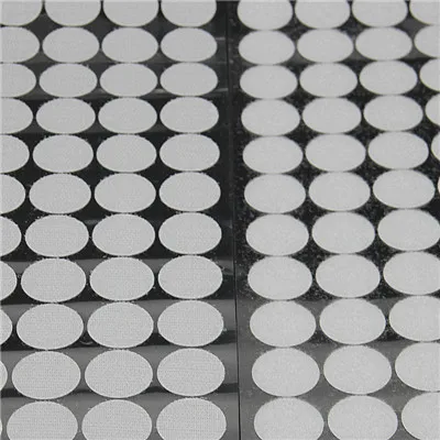 25mm white 50pair Сильная самоклеющаяся клейкая крепежная лента в горошек крючок и петля Волшебная нейлоновая наклейка двухсторонние швейные принадлежности "сделай сам" аксессуары 50 пар - Цвет: 25mm white 50pair