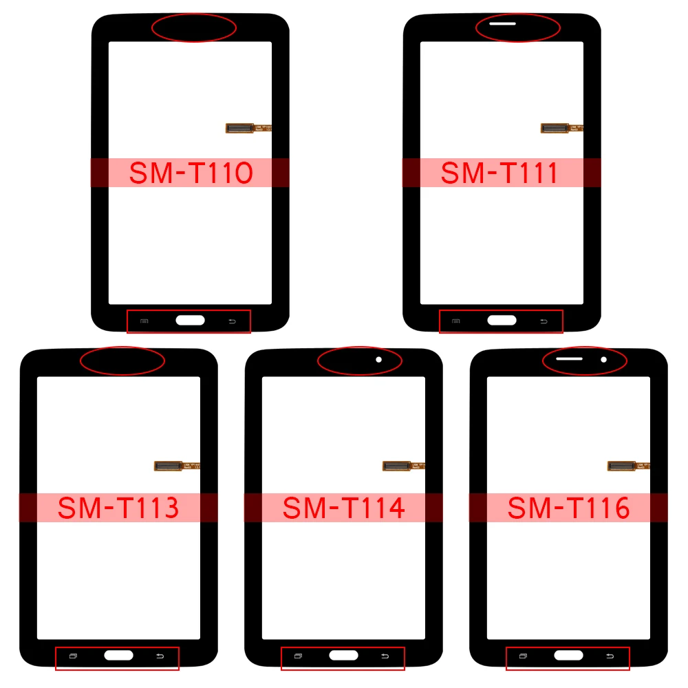 New Sensor For Samsung Galaxy Tab 3 Lite 7.0 SM-T110 SM-T111 SM-T113 SM-T116 SM-T114 T110 T111 T113 T116 Touch Screen Digitizer |