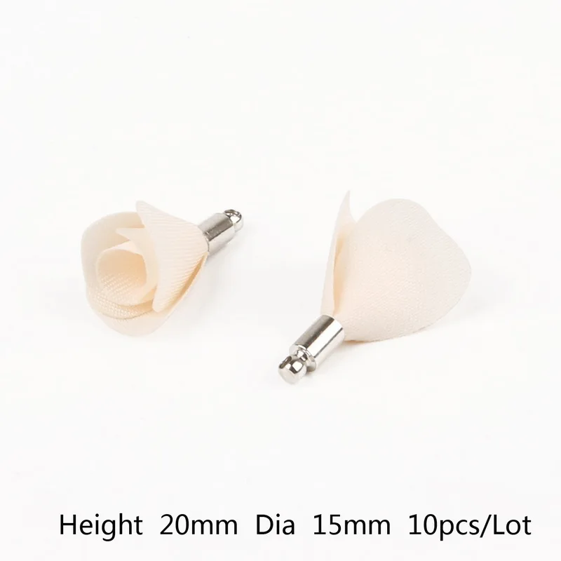 Ivory 10pcs 15 мм большой выбор Цветы кисточки кулон для брелка серьги ожерелье DIY аксессуары DIY ювелирных изделий делая - Цвет: Ivory 10pcs