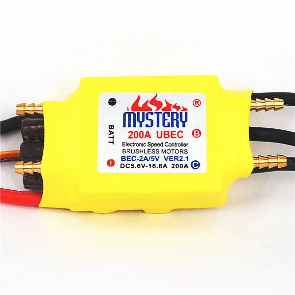 Зарегистрированная 1 шт. 2-7S 30A/50A/80A/100A/200A ESC 5 V/3A 5 V/5A UBEC Бесщеточный Регулятор скорости ESC для RC лодки UBEC 200A/S