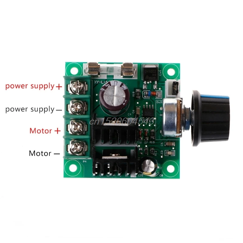 Контроллер скорости двигателя постоянного тока PWM 1 шт. 9-50 в 10 а с регулируемой