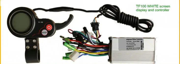 ЖК-дисплей белый/цветной экран с переключателем и контроллером 24v36v48v60v250w350w Электрический велосипед Скутер MTB трехколесный велосипед подвижные части