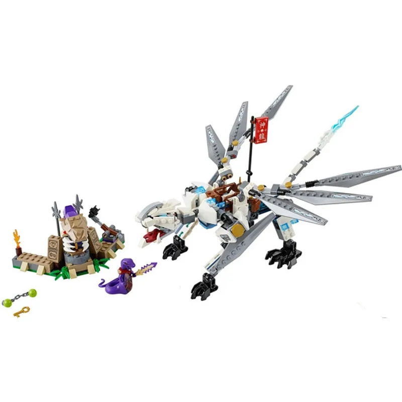 Bela 10323 нинджагоед титановый дракон игрушка 70748 нинджагоед ниндзя фигурки модель игрушки подарок
