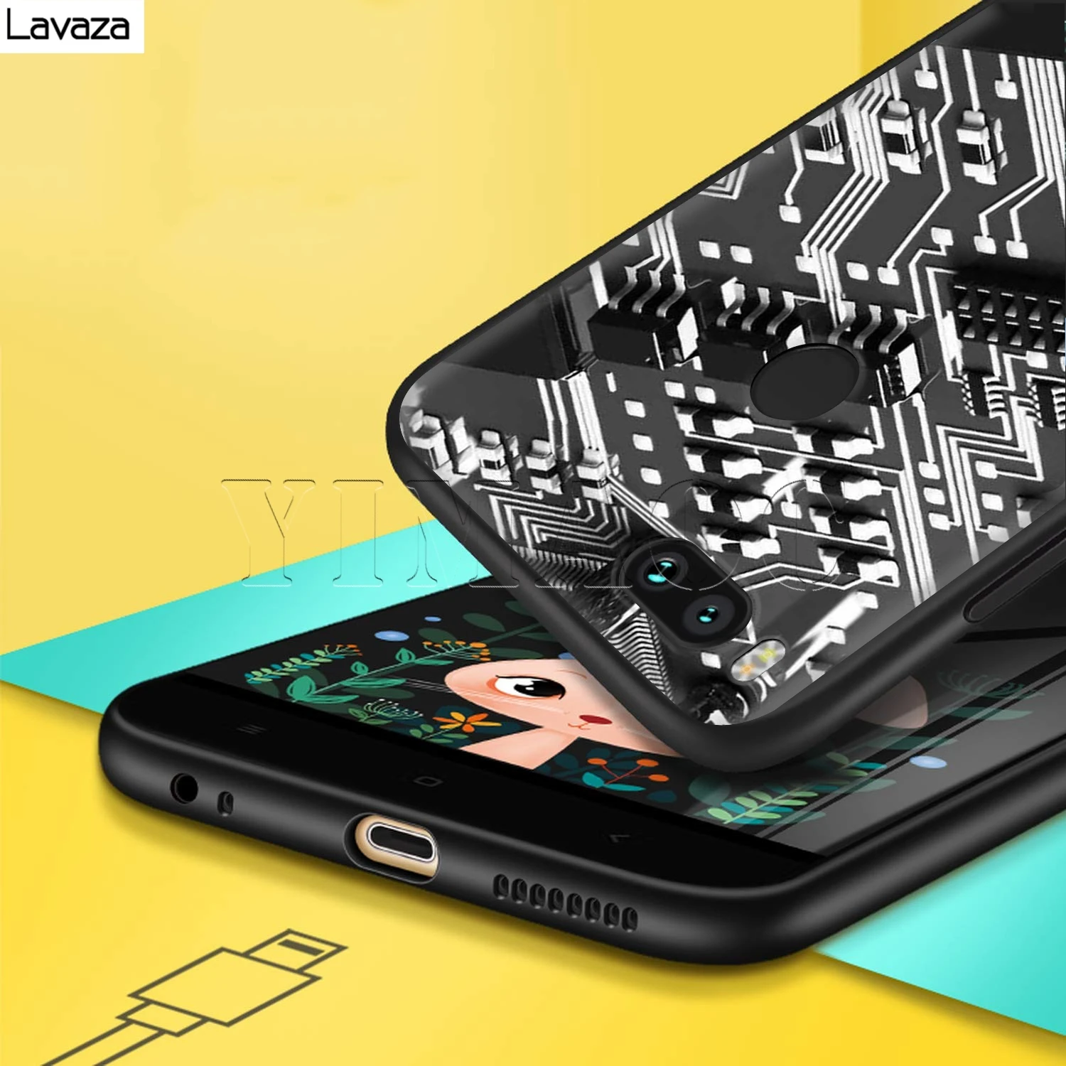 Lavaza Technology Circuit Case for Xiaomi Redmi Note 4A 4X 5 5A 6 6A 7 S2 Pro Go Prime Plus |