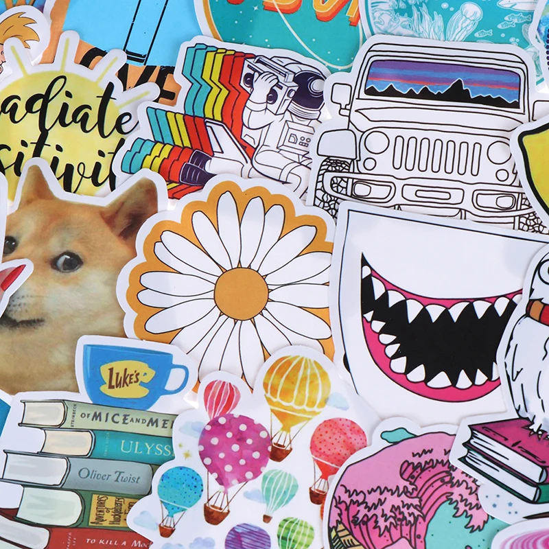 53 шт./партия модные летние светло желтые наклейки игрушки из ПВХ для девочек