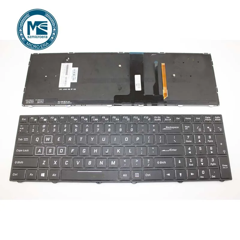 Клавиатура для CVM15F23USJ430D/CVM15F23USJ430B 1701057808M 6-80-N8500-010-1 US с RGB подсветкой US версия