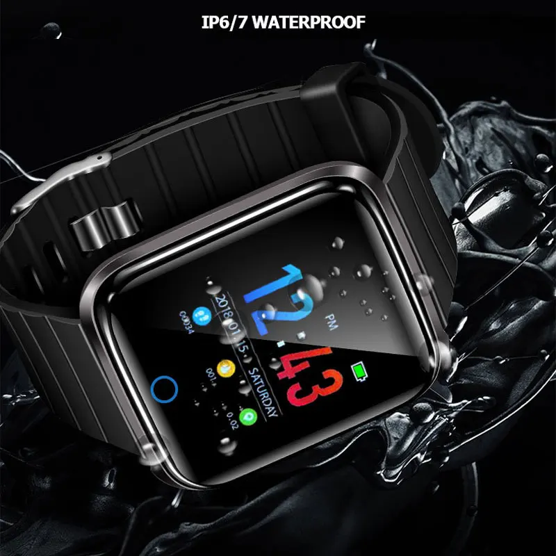 Новинка 2019 Мужские часы с Bluetooth Смарт пульсом мужские женские водонепроницаемые