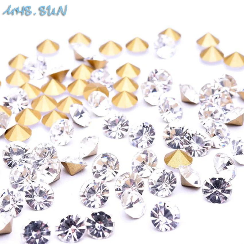 MHS. SUN SS17 свободные хрустальные стразы с острым носком на спине различные цвета