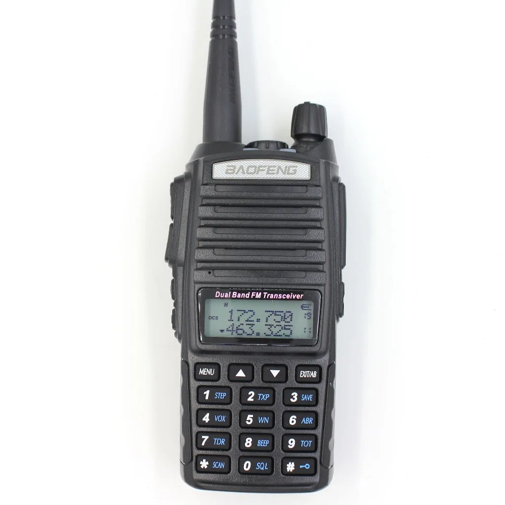 2 шт BAOFENG UV-82 8 Вт 10 км Tri-power 136-174 МГц и 400-520 МГц двухдиапазонный портативный fm-приемопередатчик UV82 walkie talkie