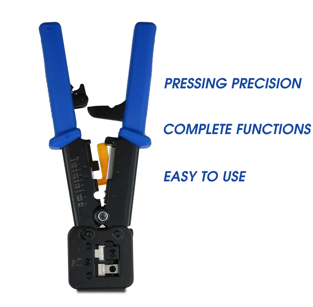 Ручной обжимной инструмент EZ RJ45 плоскогубцы RJ12 cat5 cat6 8p8c для зачистки кабеля