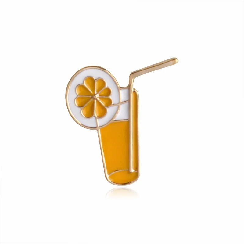 juice Ананас Тукан радуга губы сок Фламинго солнцезащитные очки арбуз шляпа Гитара Брошь джинсовая куртка значок модные украшения - Окраска металла: juice