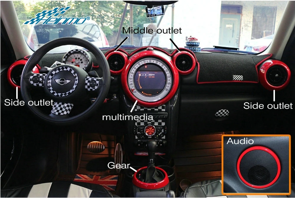 Для MINI Countryman R60 автомобильный Стайлинг декоративный стикер для интерьера чехол для MINI Cooper R60 аксессуары для MINI R60