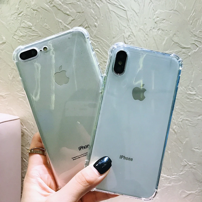 Чехол для iPhone 6 6s 7 8 Plus X 10 чехол телефона XS Max XR iphone 5S 5 SE прозрачные противоударные