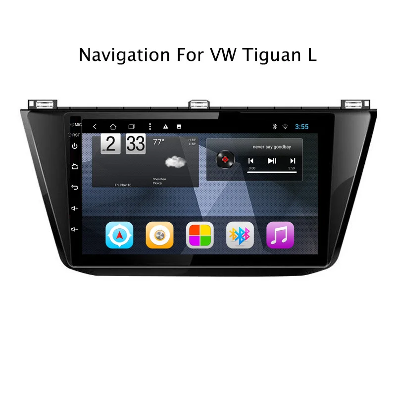 Navitopia четырехядерный Android 8 1 Автомобильный gps навигация для VW Tiguan L 2017 2018 Радио