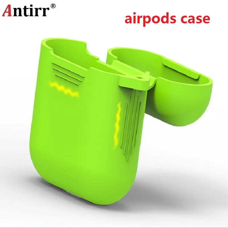Силиконовый противоударный защитный чехол для Apple AirPods кожаный аксессуары