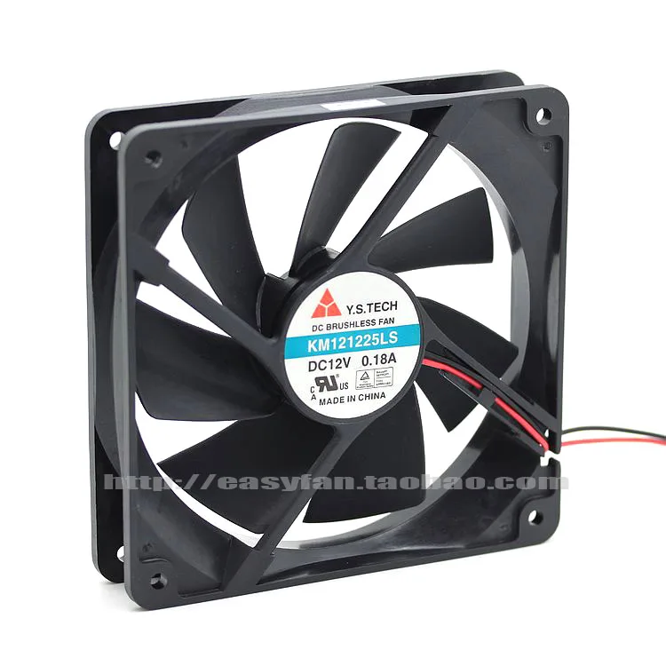 Новый вентилятор охлаждения Y.S.TECH KM121225LS 12025 12 см 12В 0.18a