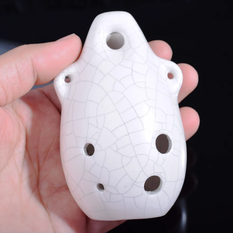 Керамическая Мини флейта Ocarina Alto C с 6 отверстиями AC Glazed Flauta обжигом для льда и