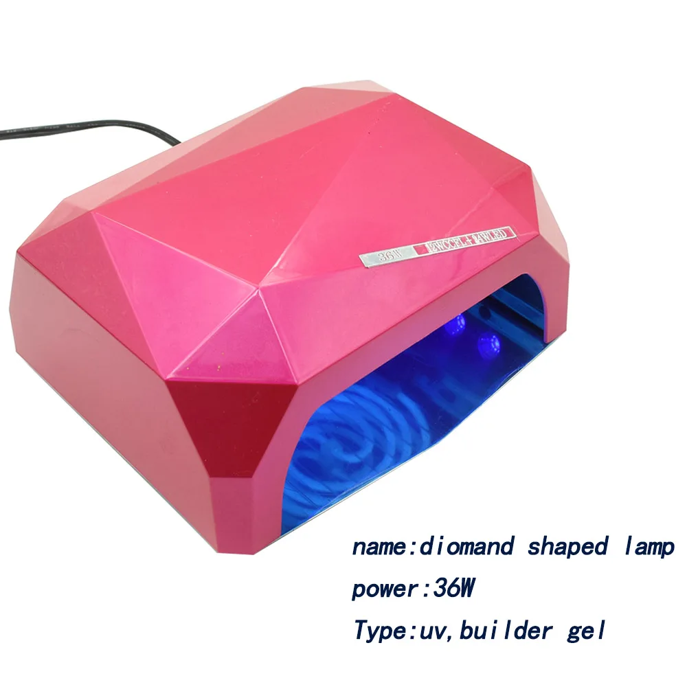 36 Вт УФ светодиодный светильник Сушилка для ногтей в форме бриллианта