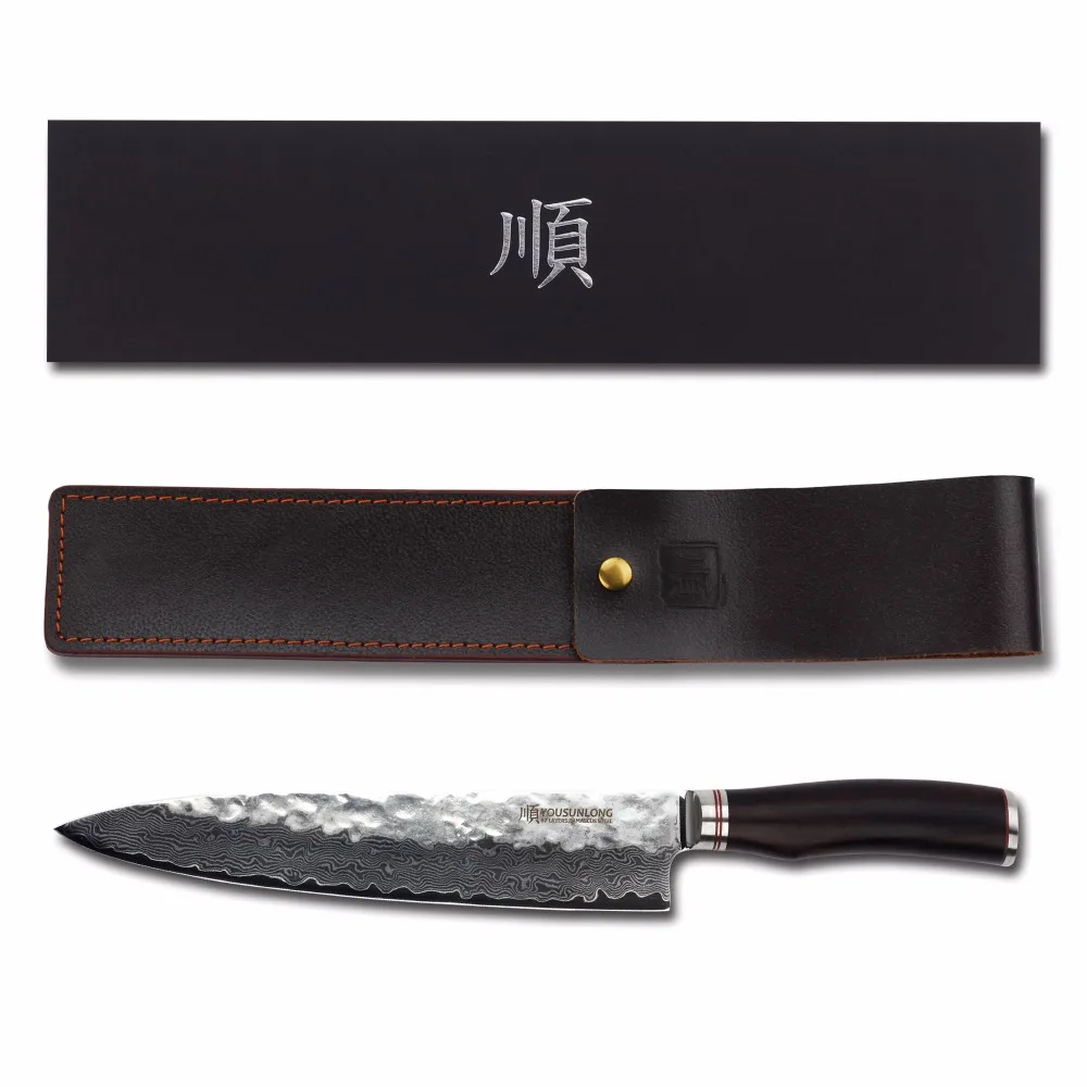 Профессиональные ножи шеф повара YOUSUNLONG Gyuto 10 дюймов японские VG10 ручка из