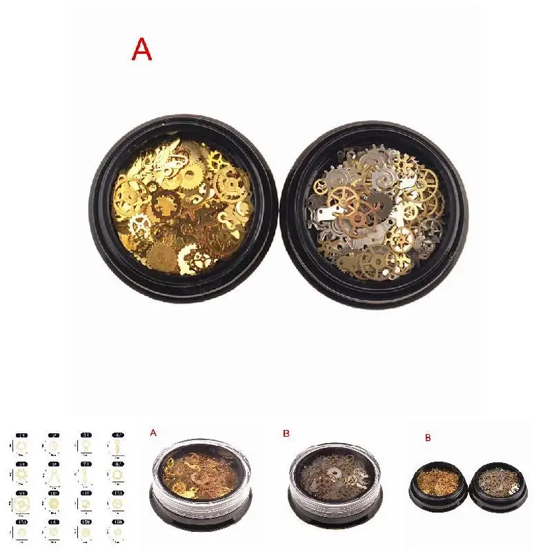 Мини-наклейки для дизайна ногтей заклёпки модный персональный стиль в стиле панк