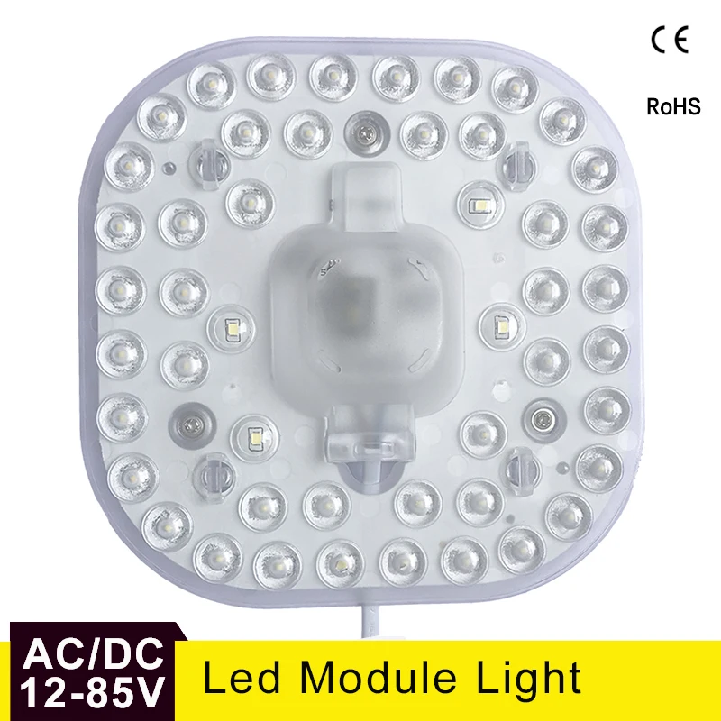 Led Module AC/DC 12V 24V 36V 48V 24W Energy Saving Replace Ceiling Lamp Lighting Source Convenient Installation | Лампы и освещение