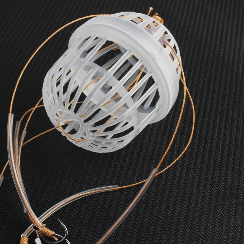 3 шт. Рыба 6 крючков клетка рыболовная приманка рыболовные крючки Барб аксессуары