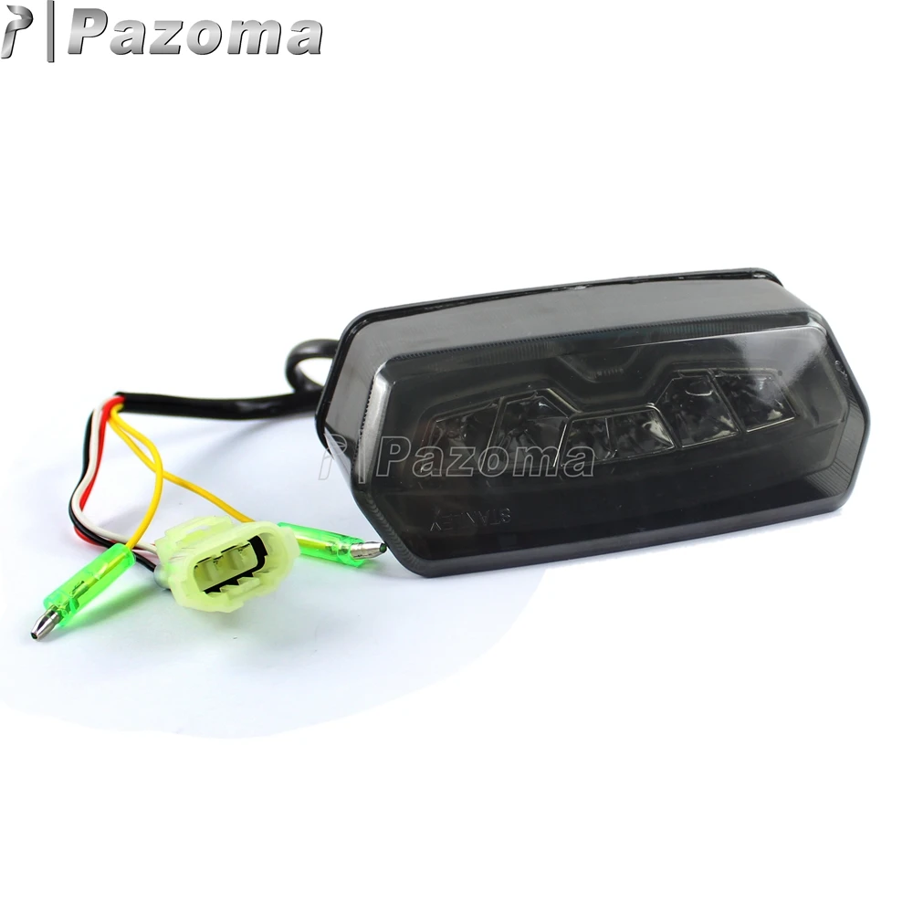 Светодиодный стоп светильник 2 в 1 для мотоцикла красный янтарный указатель