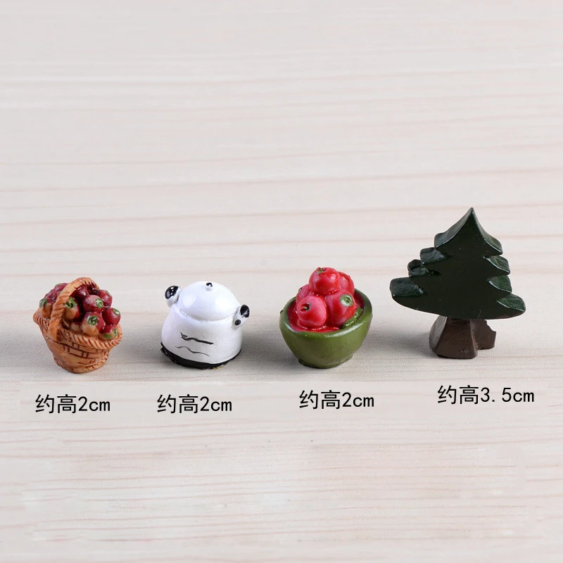 Искусственное яблоко миниатюрное сосновое дерево сказочный сад украшение для