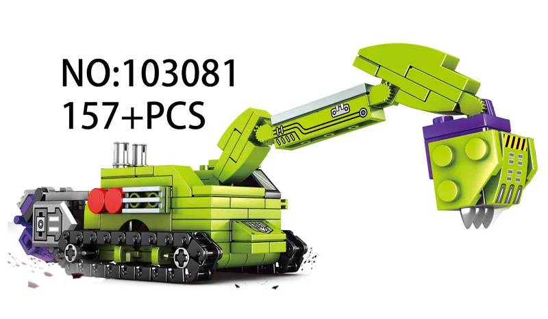 6IN1 супер трансформируемый робот Разрушитель кирпича инженерный транспорт
