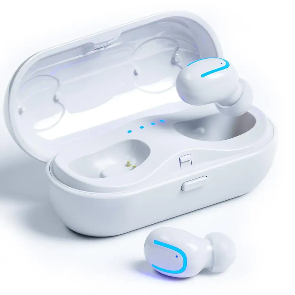 Белый SCELTECH беспроводные TWS Bluetooth 5,0 наушники Handfree музыка стерео гарнитуры HIFI вкладыши с микрофоном зарядный чехол PK HBQ Q13S Q18 - Цвет: Белый