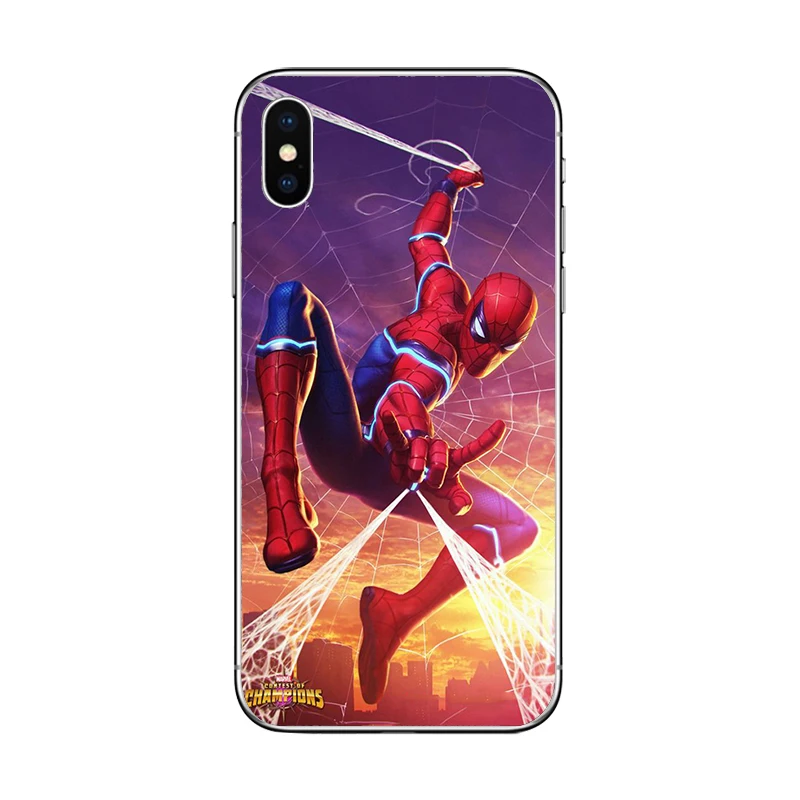 ciciber Phone Cases for IPhone 7 8 6 6s Plus SE 5s X Xs XR XS Max Soft TPU Back Cover 11 Pro Marvel The Avengers |