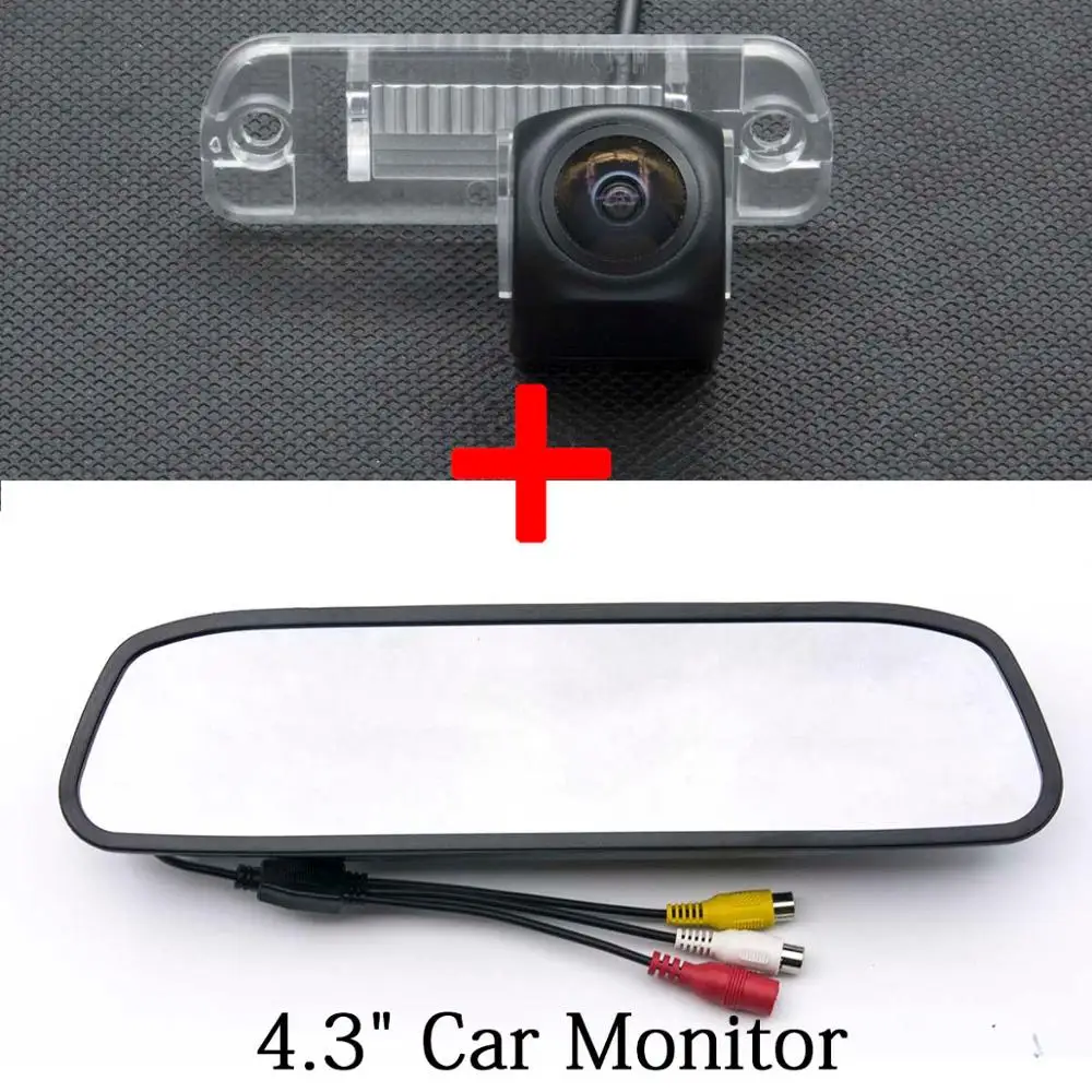 Camera 4.3 Mirror MCCD рыбий глаз 1080P Starlight Автомобильная камера заднего вида для Mercedes Benz R CLS GLS SLK КЛАСС ML350 W220 W203 W211 W209 W219 R171 W164 - Название цвета: Camera 4.3 Mirror