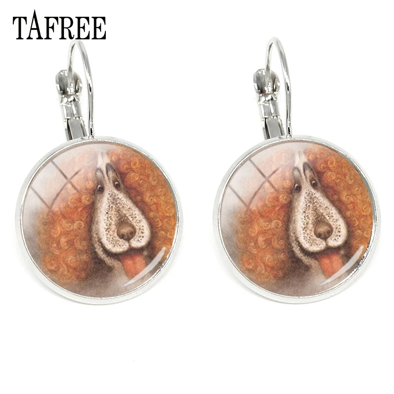 Серьги-клипсы TAFREE Ежик в тумане уникальные женские стеклянные серьги с