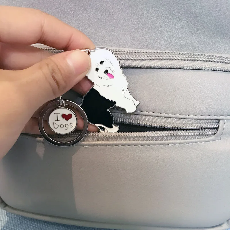 Новинка брелок для домашних животных старая английская овчина Металлические