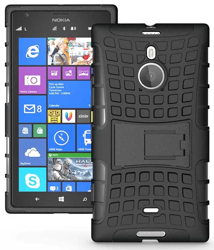 for Nokia Lumia 1520 case stand view holder dual cover shock protection armor flexible grip |
