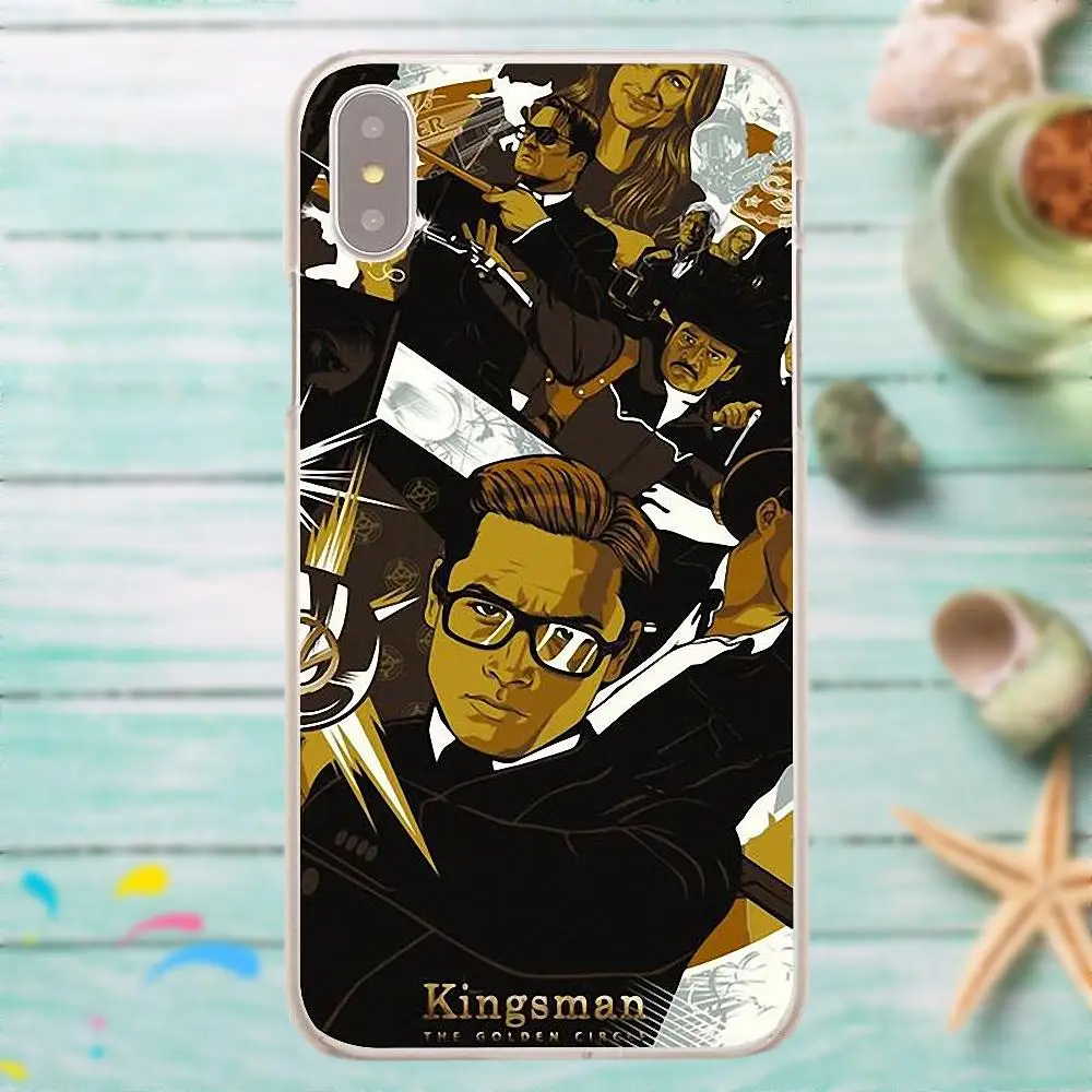 Для Samsung Galaxy A3 A5 A7 J1 J2 J3 J5 J7 2015 2016 2017 TPU художественный принт Kingsman золотой
