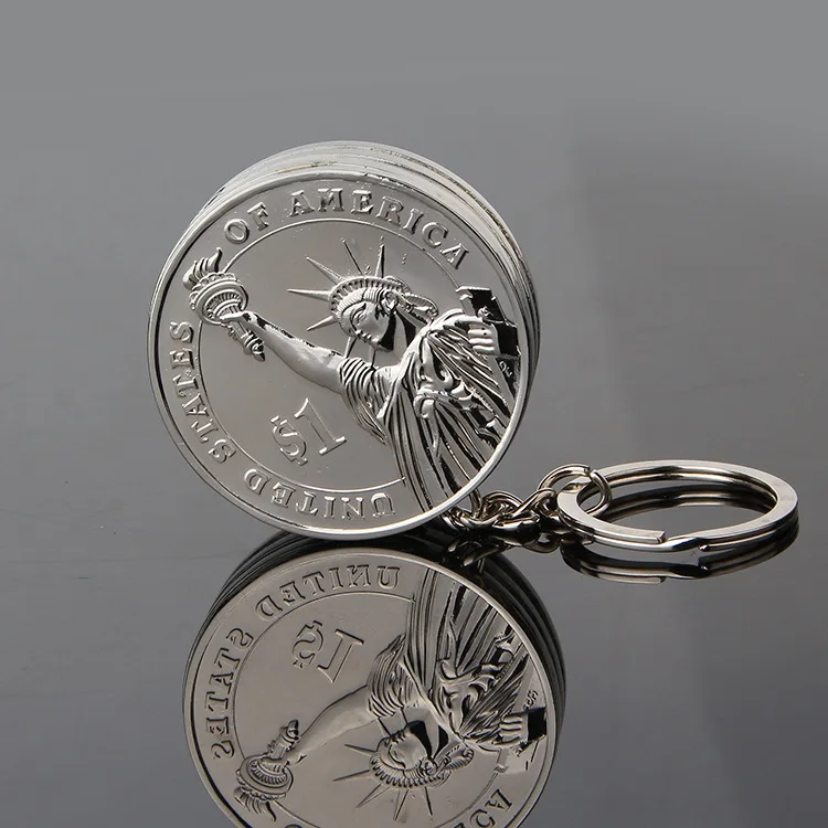 Us (silver) Золото оригинальность пламя кулон Зажигалка портативный гаджеты для мужчин творческий - Цвет: Us (silver)
