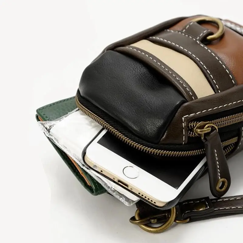 Сумка мессенджер Crosscharm Мужская кожаная для путешествий мини 50025|messenger crossbody bag|brand