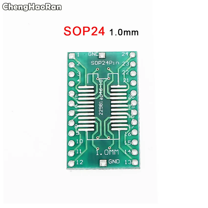 SOP24 ChengHaoRan QFN44 48 QFP32 SOP24 SSOP24 QFP64 QFN64/40 TSOP56 для DIP PCB плата передачи DIP-24/32/40/48 кнопочный экран шаг адаптер - Цвет: SOP24