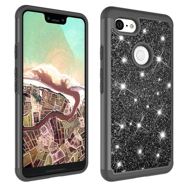 Шикарный Розовый чехол для телефона для Google Pixel 3 3XL чехол Coque Google Pixel 3 XL чехол Гибридный блестящий чехол для Pixel3 чехол Pixel3XL