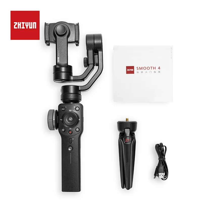 Zhiyun Smooth 4 3-осевой ручной карданный портативный стабилизатор для iPhone XS samsung S9 huawei P20 Pro xiaomi 6 Redmi 5 Gopro 5/4/3