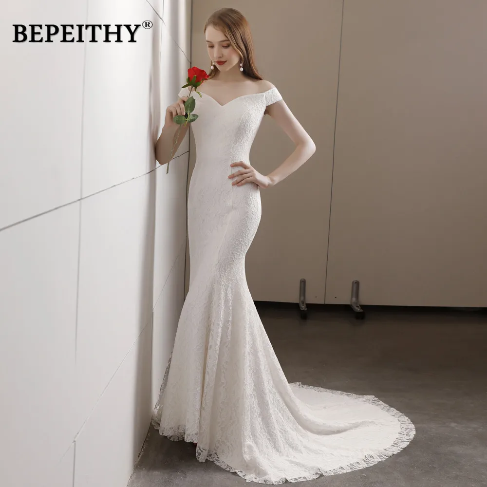 Vestido De Noiva свадебное платье Русалочки милое со шлейфом дешевые продажи кружевные