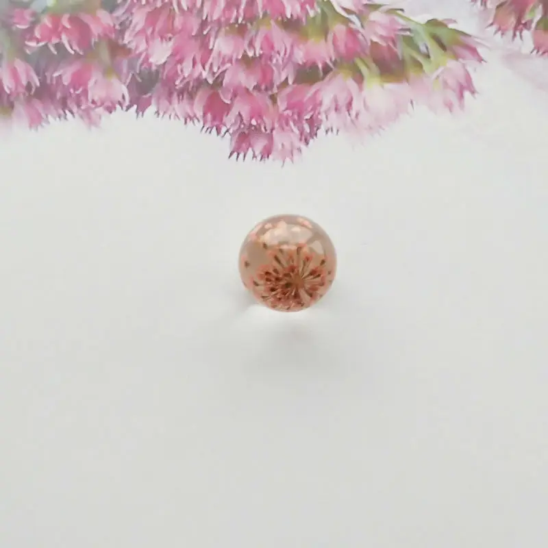 1-Pink 5 шт., модные пуговицы из сушеного цветка и смолы, Пришивные пуговицы для юбок, одежды, рукоделия, украшения, натуральный орнамент, высокое качество, 15 мм - Цвет: 1-Pink
